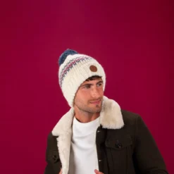 Beanie Bamboo Cream x Red Polar