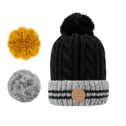 Beanie Creamy Gin New Black