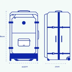Weichschalenkoffer mit 2 Rollen L Bimini